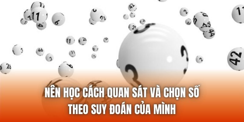 Nên học cách quan sát và chọn số theo suy đoán của mình
