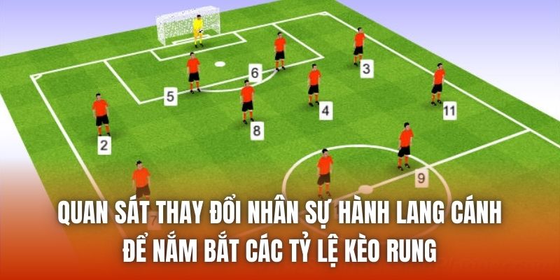 Quan sát thay đổi nhân sự hành lang cánh để nắm bắt các tỷ lệ kèo rung